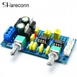 Shareelec Low Pass Filter Bass Subwoofer Pre-AMP Amplifier Board Dual Power NE5532 low pass filter bass preamplifier