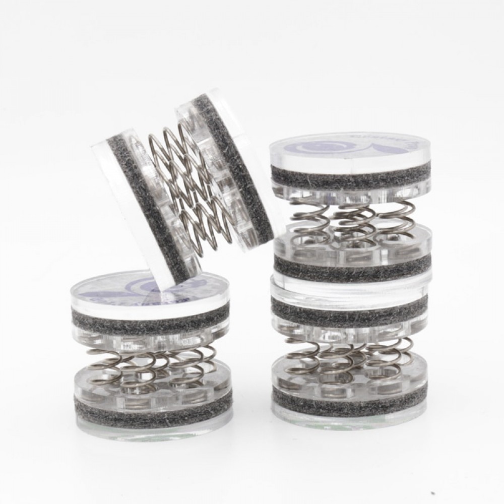 Free shipping 4PCSX HIFI audio Stand Feet Speaker spike Audiophile shock spikes spring damping pad