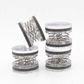 Free shipping 4PCSX HIFI audio Stand Feet Speaker spike Audiophile shock spikes spring damping pad