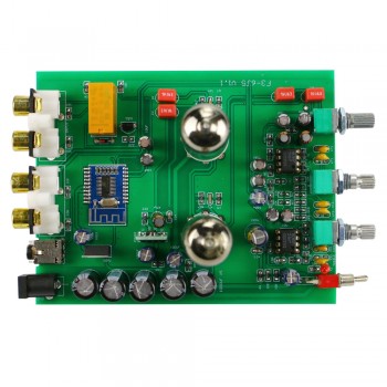 GHXAMP Bluetooth 6J5 Tube Preamplifier Tone Board NE5532 Preamp Tweeter Bass Adjust Bile Pre Speakers Amplifier DIY Analog Input