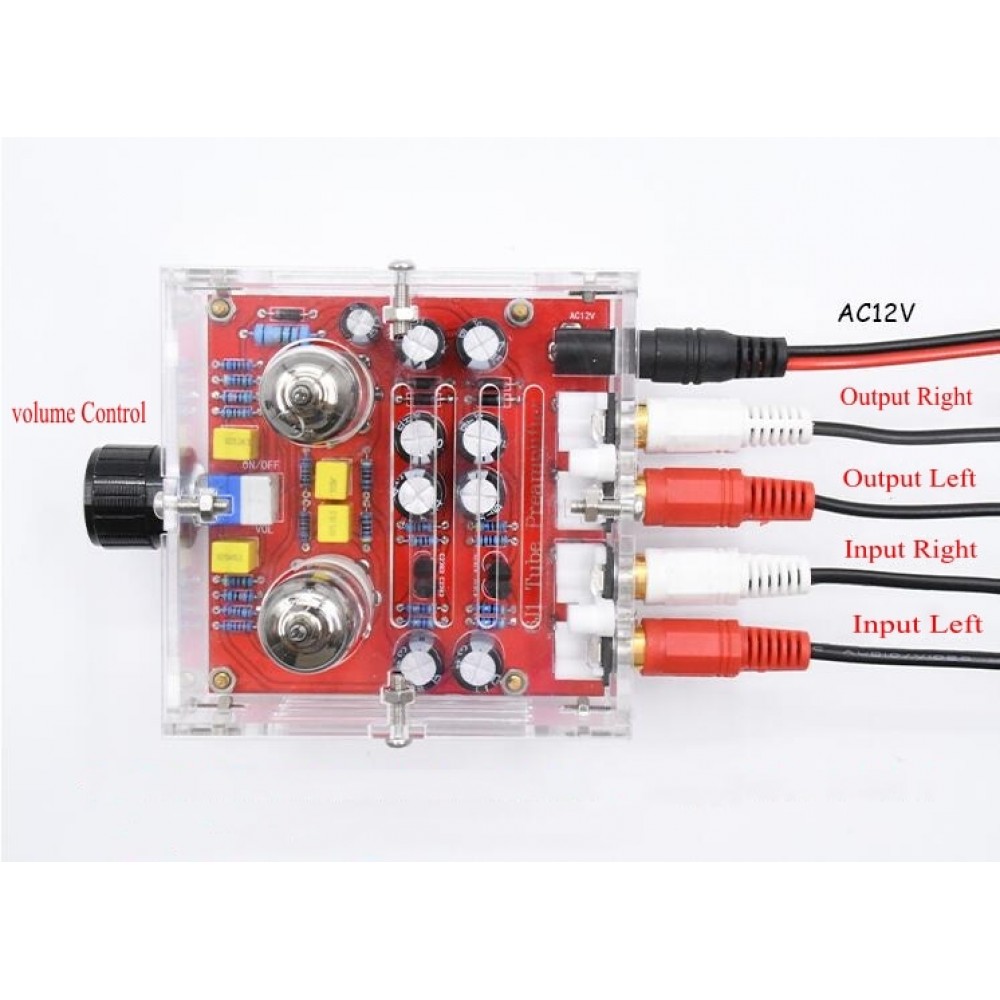 preamp tube amplifier preamp Board bile buffer 6J1 MINI HIFI preamplifier Volume Control Tone Panel