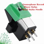 Gramophone Record Player Stylus Dual Magnet 3 Speed 13mm Pitch Record Cartridge Vinyl Stylus Needle For AT95E