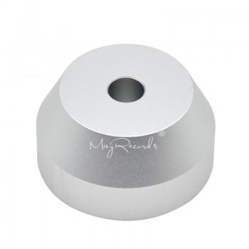 45 RPM Silver Adapter Durable Solid Aluminum Center Adapter for 7 inch Records Vinyl