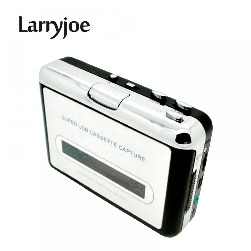 Larryjoe New USB cassette capture Player,Tape to PC, Super Portable USB Cassette-to-MP3 Converter Capture with Retail Package