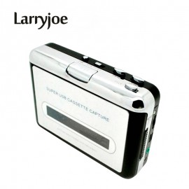 Larryjoe New USB cassette capture Player,Tape to PC, Super Portable USB Cassette-to-MP3 Converter Capture with Retail Package