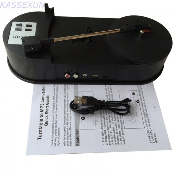 2017 new Turntable Converter Record Player LP Vinyl to MP3 in SD Card/USB Flash Drive directly, no pc need Free Shipping
