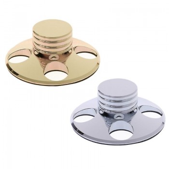 Metal Audio LP Vinyl Turntables Metal Disc Stabilizer Record Player Weight Clamp HiFi Disc Stabilizer Silver
