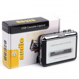 Portable Stand-Alone Cassette Tape to MP3 Converter Stereo Audio Player , Convert Cassette To USB Flash Drive With Earphones