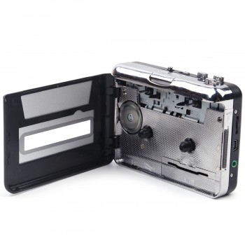 Portable Stand-Alone Cassette Tape to MP3 Converter Stereo Audio Player , Convert Cassette To USB Flash Drive With Earphones