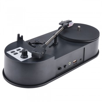 Vinyl turntable player converter, player as a phonograph, convert vinyl turntable to mp3 save in usb flash disk /sd card 33/45