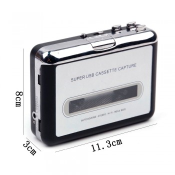 Portable MP3 cassette capture to MP3 USB Tape PC Super MP3 Music Player Audio Converter Recorders Players Cassette-to-MP3