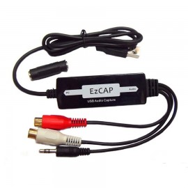 USB Audio Capture Cassette To CD/MP3 Converter MP3 WMA WAVE Recorder Edit Audio to Digital Format RCA R/L + 3.5mm audio input