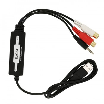 USB Audio Capture Cassette To CD/MP3 Converter MP3 WMA WAVE Recorder Edit Audio to Digital Format RCA R/L + 3.5mm audio input