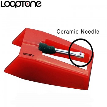 LoopTone 2PCS Sapphire Tipped Ceramic Needle Stylus for Vinyl LP Record Player Turntable Players, Gramophone Accessory