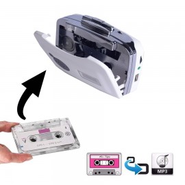 Cassette to MP3 Converter Capture Audio Music Player ,Convert Tape to MP3 into USB Flash Drive/Flash Memory , With Earphones