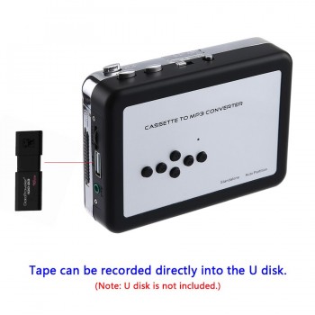 Portable Cassette Player Recorders, Standalone Audio Music Recorder , Cassette Tape to MP3 Converter, Save into USB Flash Drive