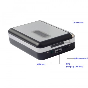 Portable Cassette Player Recorders, Standalone Audio Music Recorder , Cassette Tape to MP3 Converter, Save into USB Flash Drive