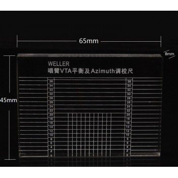 WELLER Tonearm VTA amp; Cartridge Azimuth Ruler