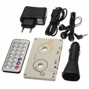 2018 Portable Vintage Car Cassette SD MMC MP3 Tape Player Adapter Kit With Remote Control Stereo Audio Cassette Player