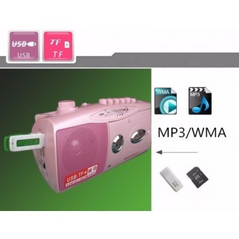 Portable 936UC English brand tape drives / recorders / radio can be accessed by U disk MP3 / built-in microphone Retro Speaker