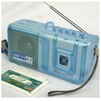 Retro FM AM radio portable recorder tape drive support USB disk TF card player Multifunction High Power players 5W  Extroverted