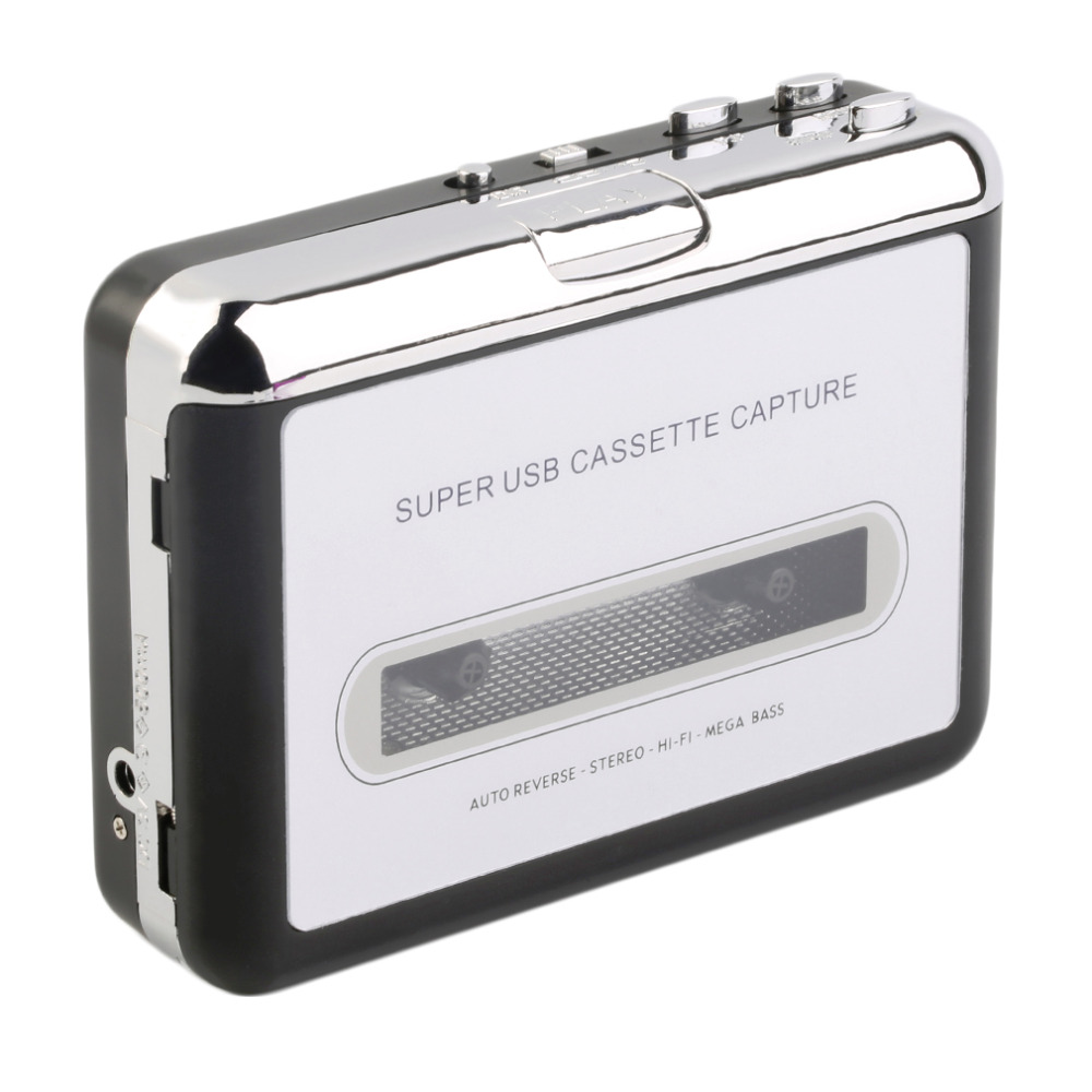 Tape to PC Super USB Cassette-to-MP3 Converter Capture Audio Music Player NEW