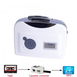 Stereo Cassette Tape to MP3 Converter Player, Portable Standalone Cassette Player, Convert MP3 format To USB Flash Driver
