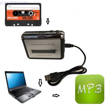 cassette capture card, walkman cassette player, convert tape cassette to MP3 through PC  free shipping