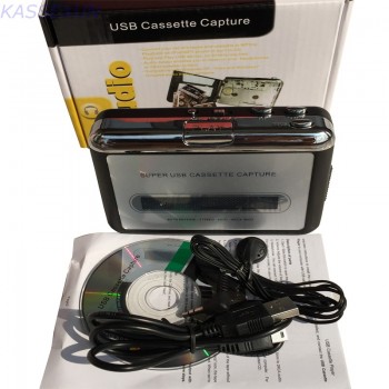 cassette capture card, walkman cassette player, convert tape cassette to MP3 through PC  free shipping