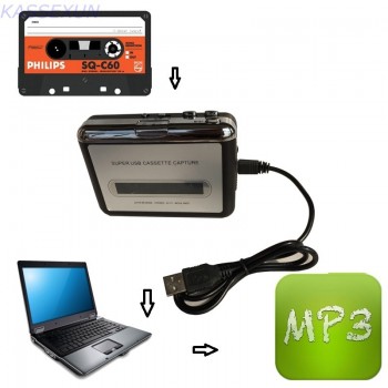 2017 New audio cassette converter covert old cassette tape to mp3 portable player in computer, for windowsamp; MAC Free shipping