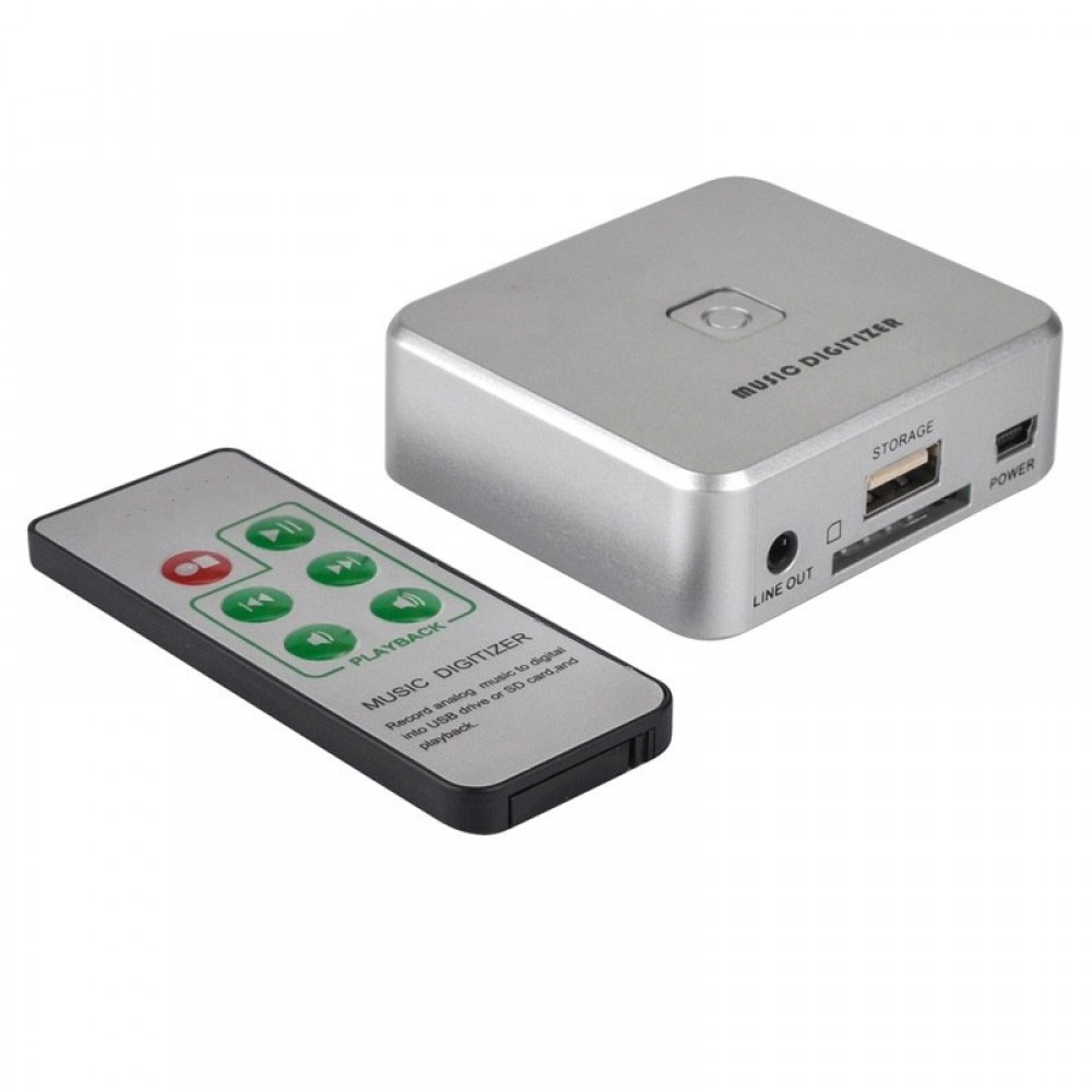 Audio Capture USB Converter Convert old analog music to mp3 save in to USB Flash Drive or SD Card,NO PC need,Free shipping