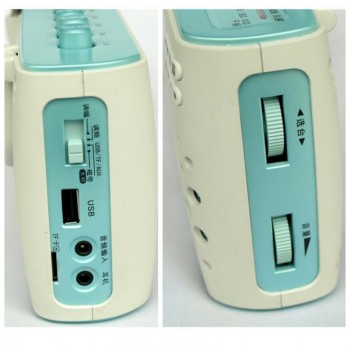 Retro FM/AM radio tape player recorder with reading, repeat support U disk TF card playback transcription function MP3 speaker