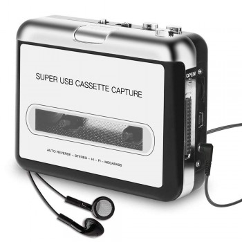 Tape to PC Super Cassette To MP3 Audio Music CD Digital Player Converter Capture Recorder +Headphone USB 2.0 Drop Shipping