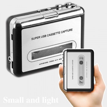 Tape to PC Super Cassette To MP3 Audio Music CD Digital Player Converter Capture Recorder +Headphone USB 2.0 Drop Shipping