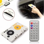 Portable Vintage Car Cassette SD MMC MP3 Tape Player Adapter Kit With Remote Control Stereo Audio Cassette Player