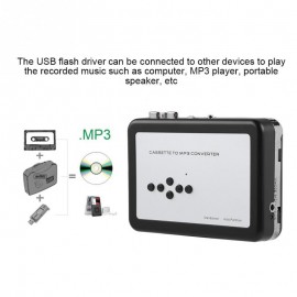 Portable Cassette Tape to MP3 Converter USB Flash Drive Audio Music Player Tape to PC/MP3 player/Speaker convetor Walkman Player