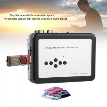 New Cassette Tape to MP3 Converter for Windows Plug and play Music Audio Player Player Cassette Auto-reverse USB Walkman