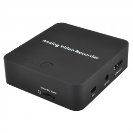 Analog video recorder, convert analog  VHS, Camcorder, DVD,DVR to TF Card directly show HDMI/AV output togther,  no pc need
