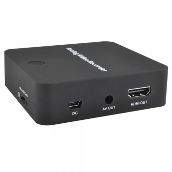 Analog video recorder, convert analog  VHS, Camcorder, DVD,DVR to TF Card directly show HDMI/AV output togther,  no pc need