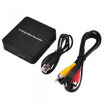 Analog video recorder, convert analog  VHS, Camcorder, DVD,DVR to TF Card directly show HDMI/AV output togther,  no pc need