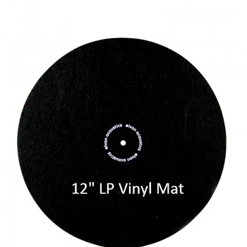 Anti Static Felt Mat Felt Turntable Platter Mat LP Slip Mat Audiophile 2mm thick Slipmat for LP Vinyl Record Black 12