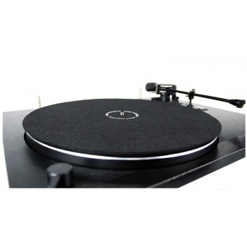 Anti Static Felt Mat Felt Turntable Platter Mat LP Slip Mat Audiophile 2mm thick Slipmat for LP Vinyl Record Black 12