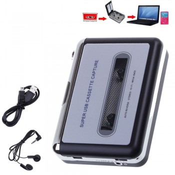 2017 Cassette Player USB Cassette Portable Mp3 CD Converter Capture Audio Music Player Tape PC Cassete Mp3 Convert Music On Tape