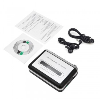 USB Cassette Player Tape to PC Super Cassette To MP3 Audio Music CD Digital Player Converter Capture Recorder +Headphone USB 2.0