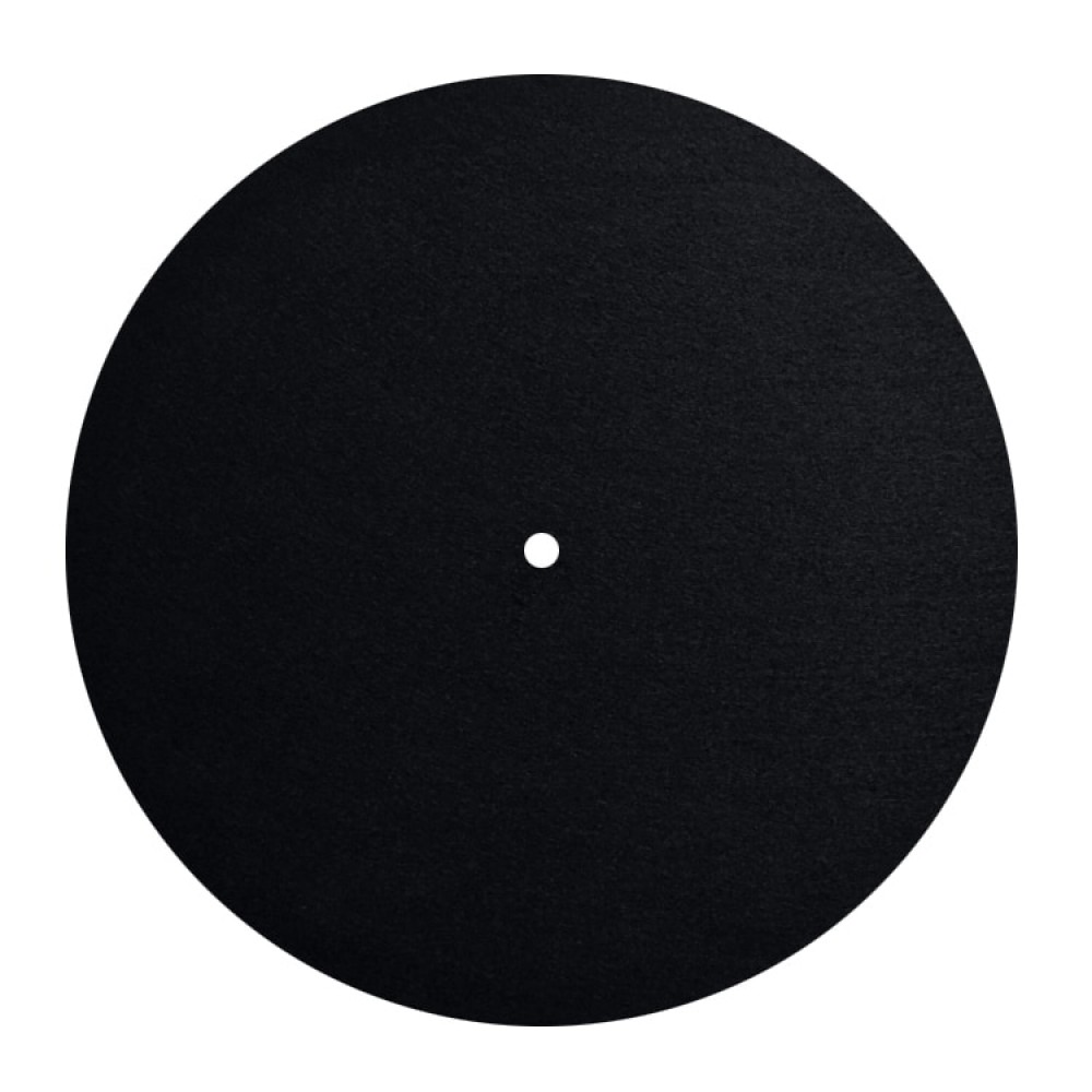 Anti Static Felt Mat for Phonograph Turntable LP Vinyl Records; Black 4mm 12