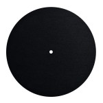 Anti Static Felt Mat for Phonograph Turntable LP Vinyl Records; Black 4mm 12