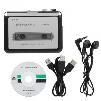 Plug and play Cassette Tape to PC Cassette Recorder MP3 for iPod CD Converter Capture Digital Audio Music Player Portable