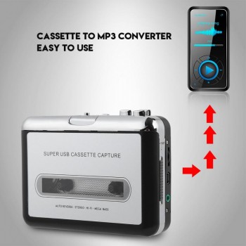 Plug and play Cassette Tape to PC Cassette Recorder MP3 for iPod CD Converter Capture Digital Audio Music Player Portable