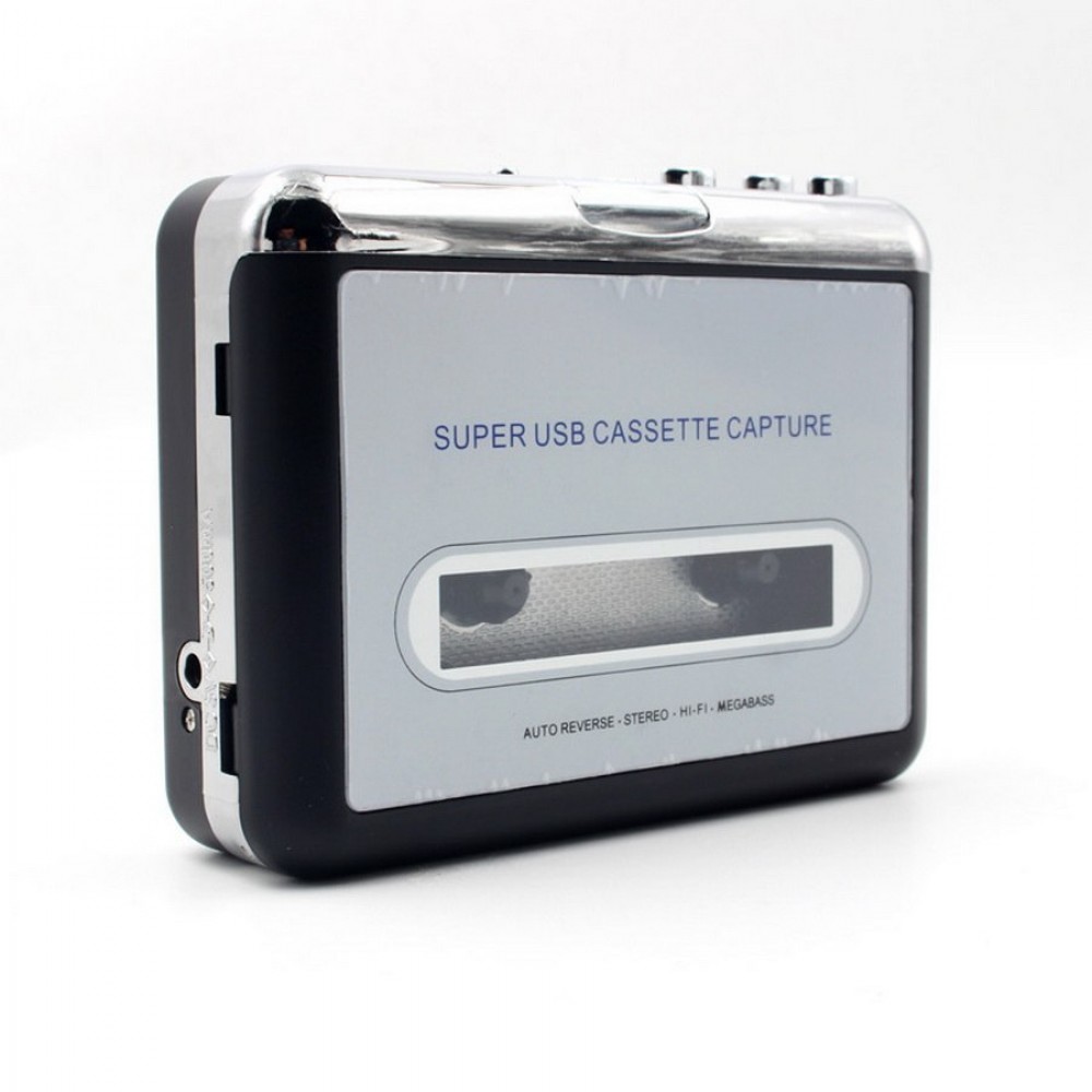 10 sets Tape to PC Super Cassette To MP3 Audio Music CD Digital Tape Player Converter Capture Recorder +Headphone