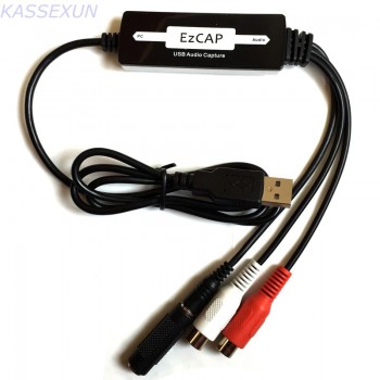 Ezcap216 RCA To USB Audio Capture Turntable Vinyl LP Cassette to MP3 CD Recorder  Free shipping